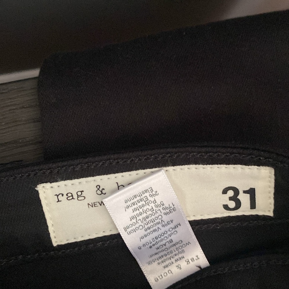 NWT Rag and Bone Black High Rise Ankle Flare  Jeans lowest price no offers - Picture 7 of 14
